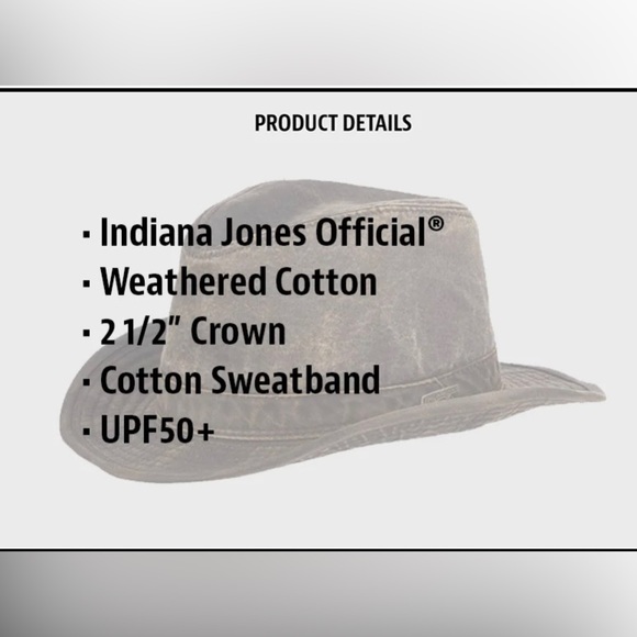 Indiana Jones Collection Fedora Sz XL - Picture 5 of 8